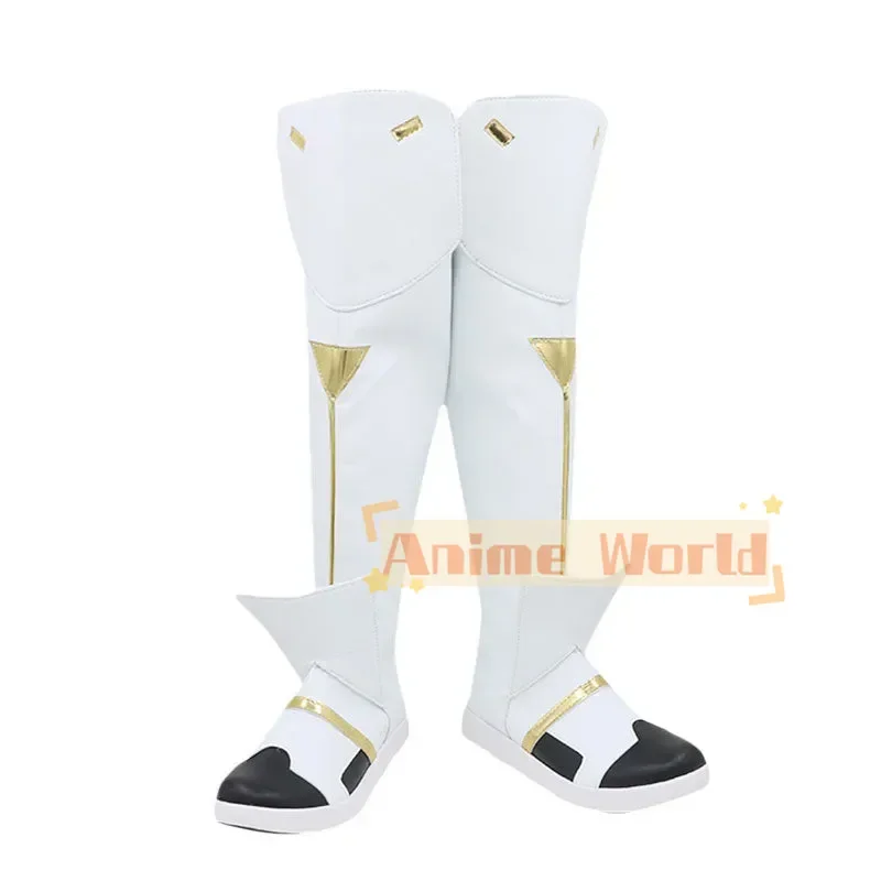 Xenoblade Chronicles 3 Sena White Black Shoes Cosplay Boots Custom Made Halloween Carnival Party Props