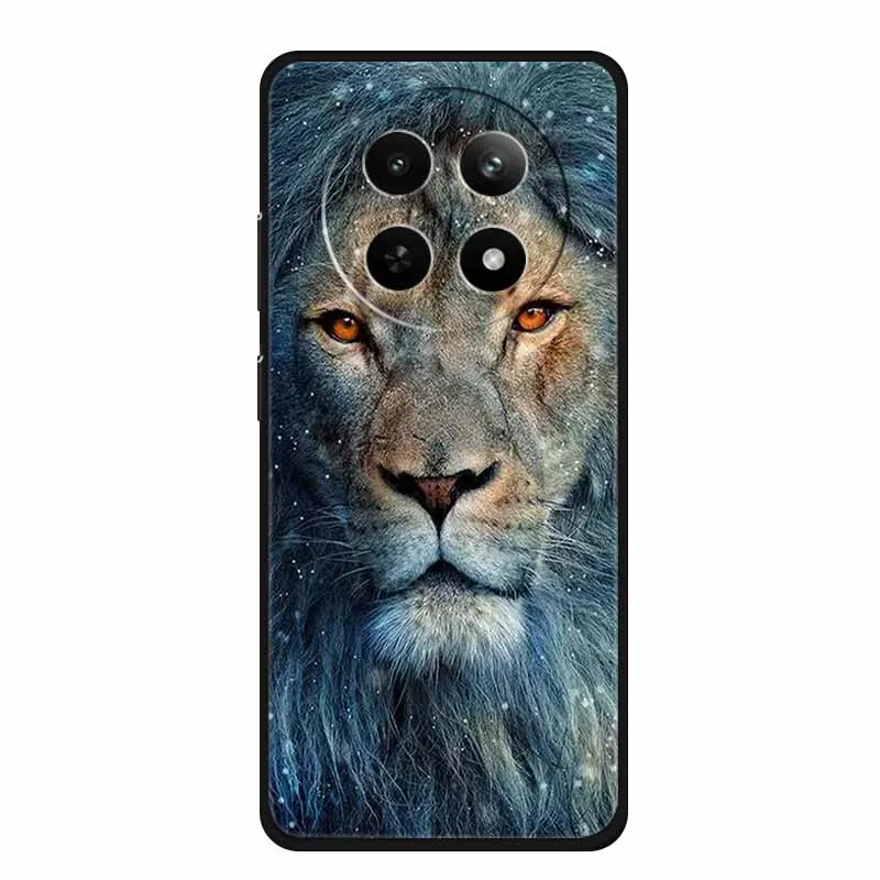 For Realme 13+ 5G Case Animals Soft Silicone TPU Phone Cases Back Cover For OPPO Realme 13 Plus 5G RMX5002 Wolf Protector Coque