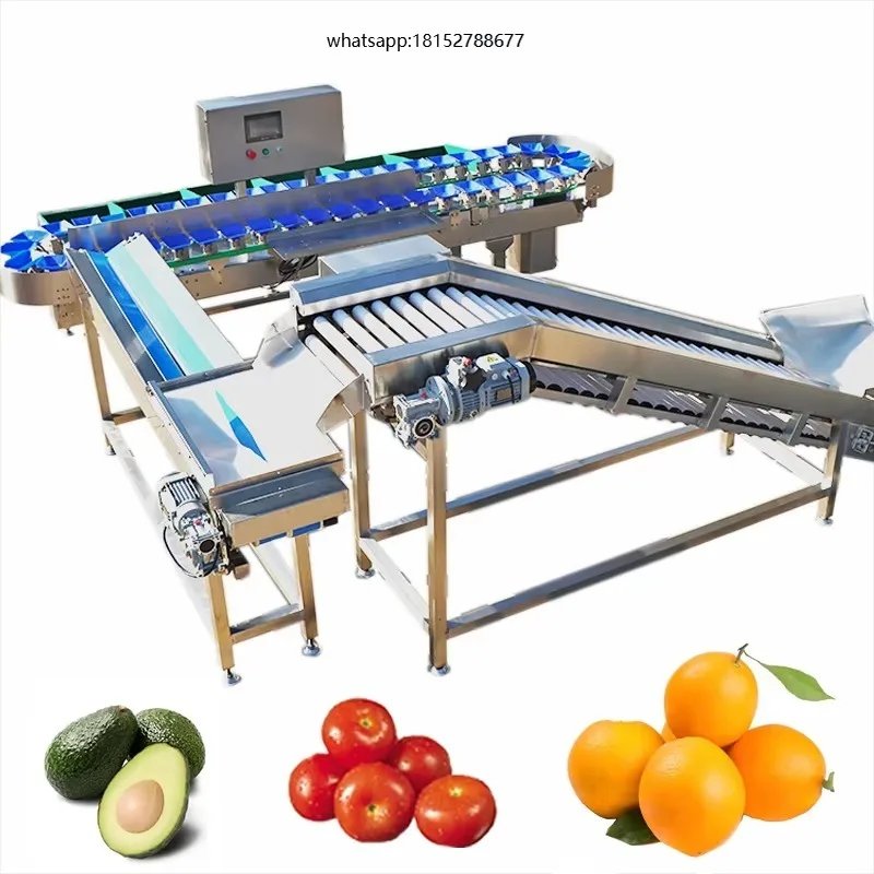 Orange Peach Corn Vegetable Onion Grader Scale Fruit Automatic Sorting Machine Eco-Friendly Commercial Use Fruit