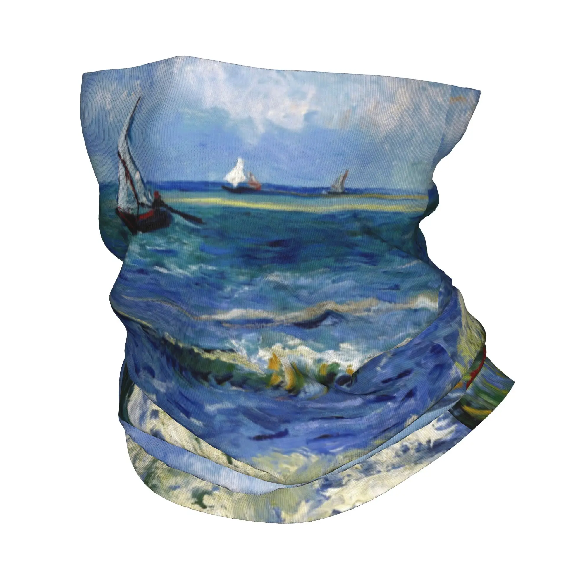 

Бандана Винсент Ван Гог на заказ, гетры для лица, шарф, чехол для мужчин, пляж в Шeveningenх, головной убор для береговой погоды, трубка, Балаклава