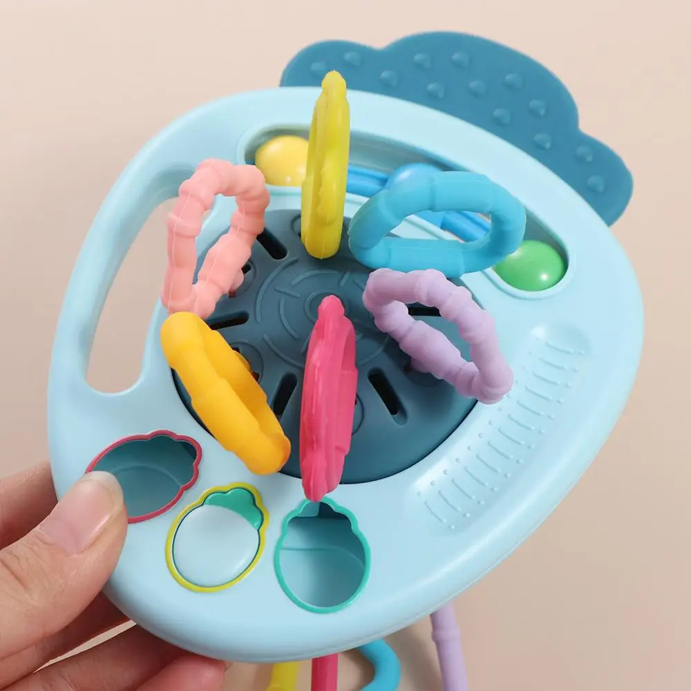 Cenoura bebê puxar corda brinquedo dentição brinquedo de segurança caranguejo montessori brinquedos sensoriais desenvolve cognitivo dedo agarrar treinamento crianças