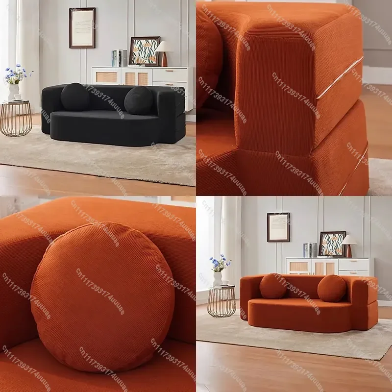Classic French Retro Boneless Modular Sofa Compressible Canape Glam Style Couch Universal Furniture for Living Room Bedroom