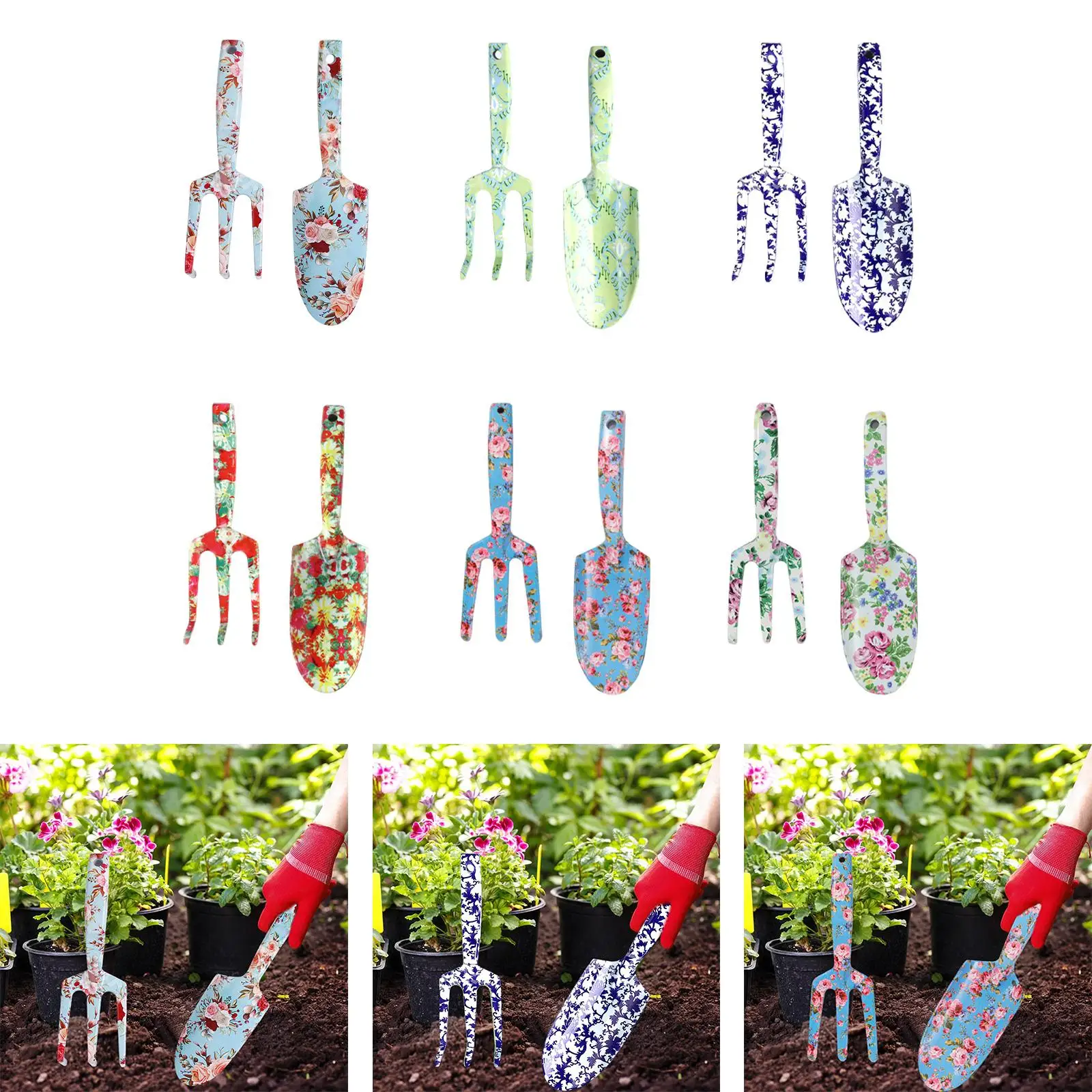 

Women's Mini Gardening Tool Set with Trowel And Fork for Balcony Pots
