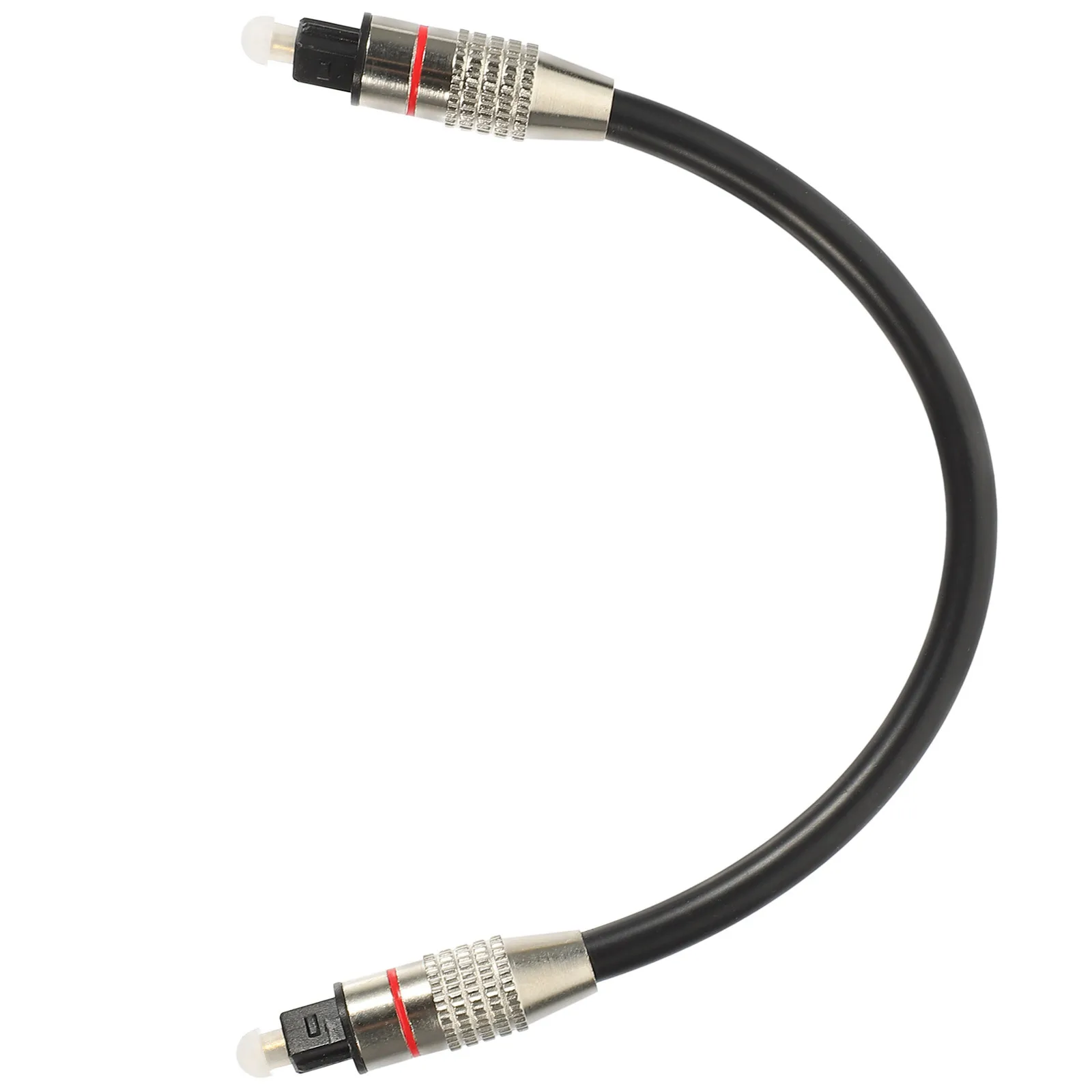 Optical Audio Cable 0.2m Fiber Audio Cord Flexible Digital Optical Cable Connector Gold-Plated for Sound Bar