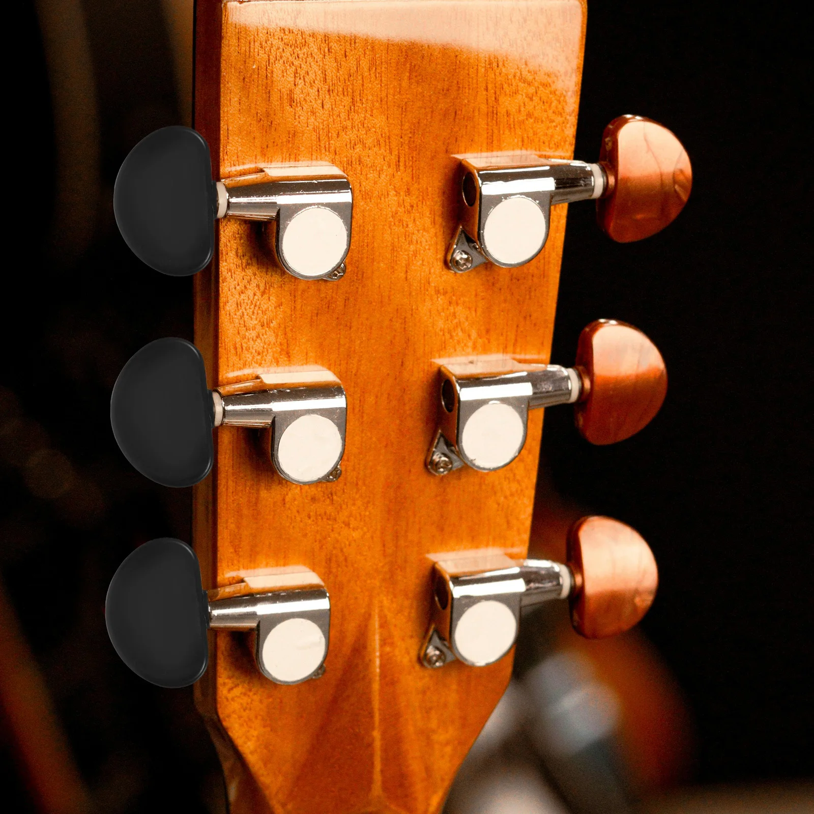 

30Pcs Guitar Accessories Precision Black Tuning Pegs Smooth Stable Pitch Guitar Tuning Peg Buttons Machine Heads Knobs