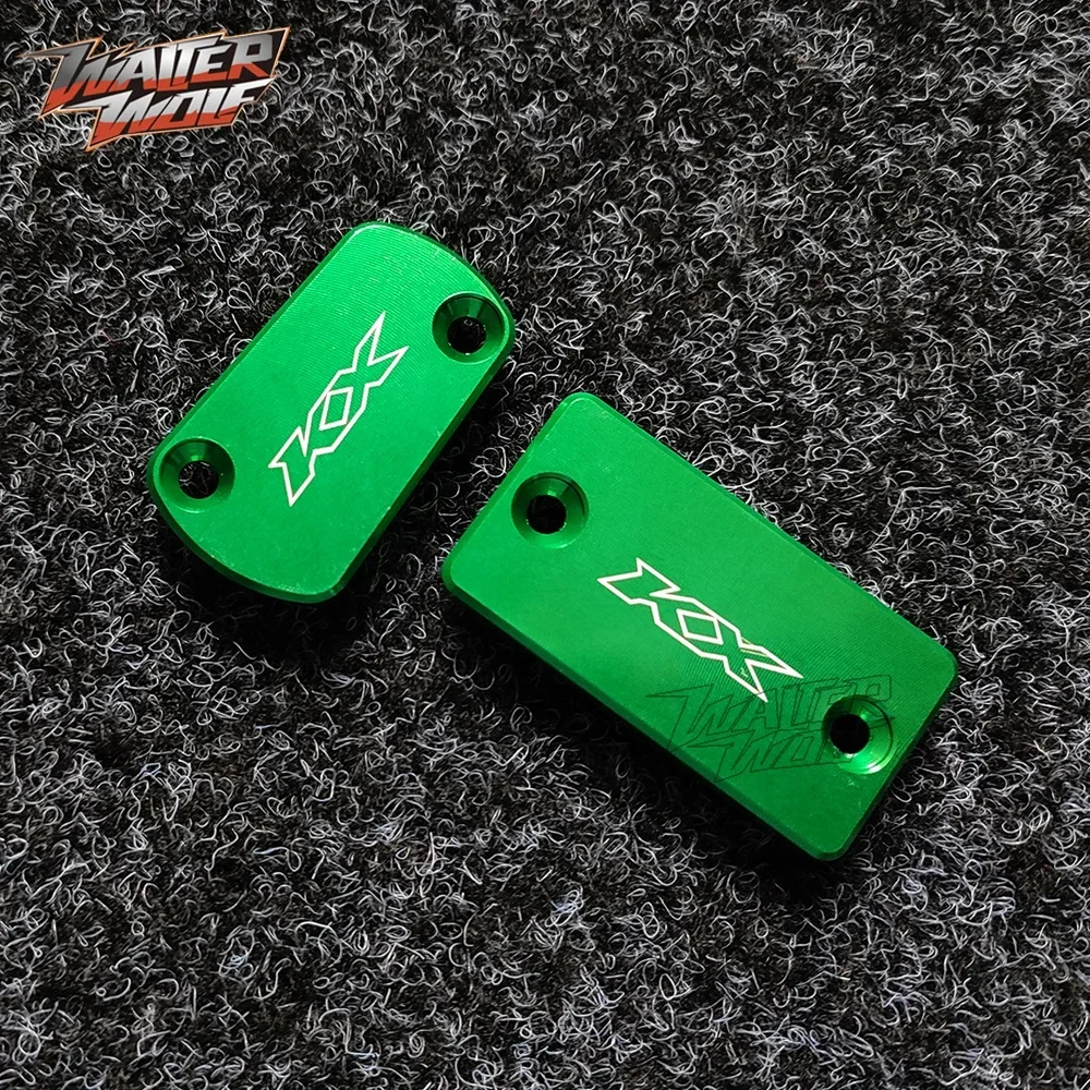 Voor Achter Remvloeistof Olie Cover Voor KAWASAKI KX 125 250 250F 450F 450 KX125 KX250 Motorfiets Accessoires Reservoir cap Motor