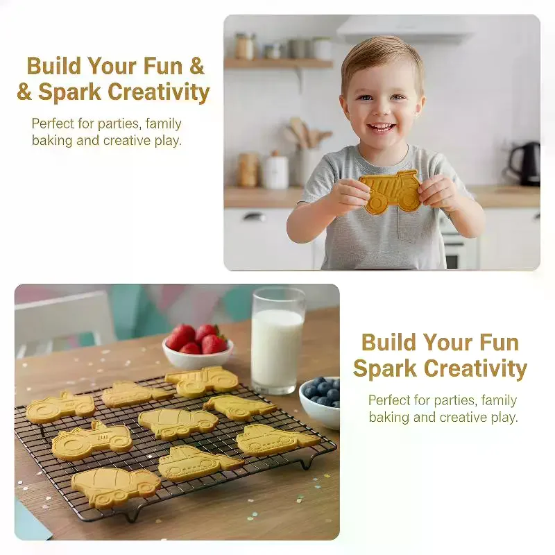3D Car Plane Vehicle Cookie Cu - Kitchen Kids Baking Set review and price