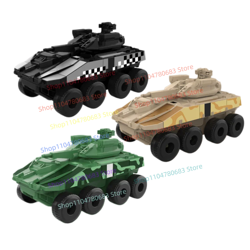New MOC Mini Figures, Loadable Soldier Infantry Fighting Vehicle & Tank Toy Model Ornaments, Holiday Gifts