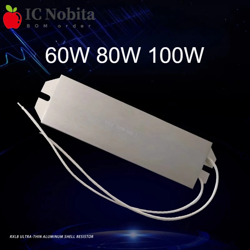 

1 шт. RXLB ультратонкий алюминиевый корпус серво тормозной резистор 60 Вт 80 Вт 100 Вт 10R 20R 30R 50R 100R Ом для серводвигателя тормозной буфе