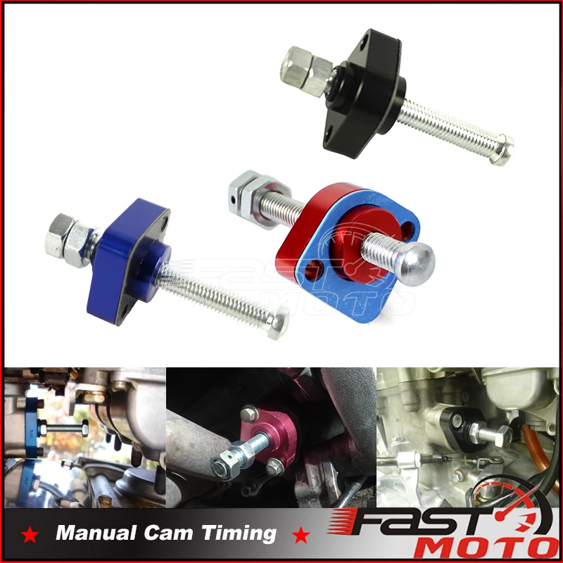 CNC Manual Cam Timing tensores de corrente para Honda, azul preto e vermelho, CBR600RR, CBR1000RR, VFR800, CBR 600RR, CBR 1000 RR, 2002-2016