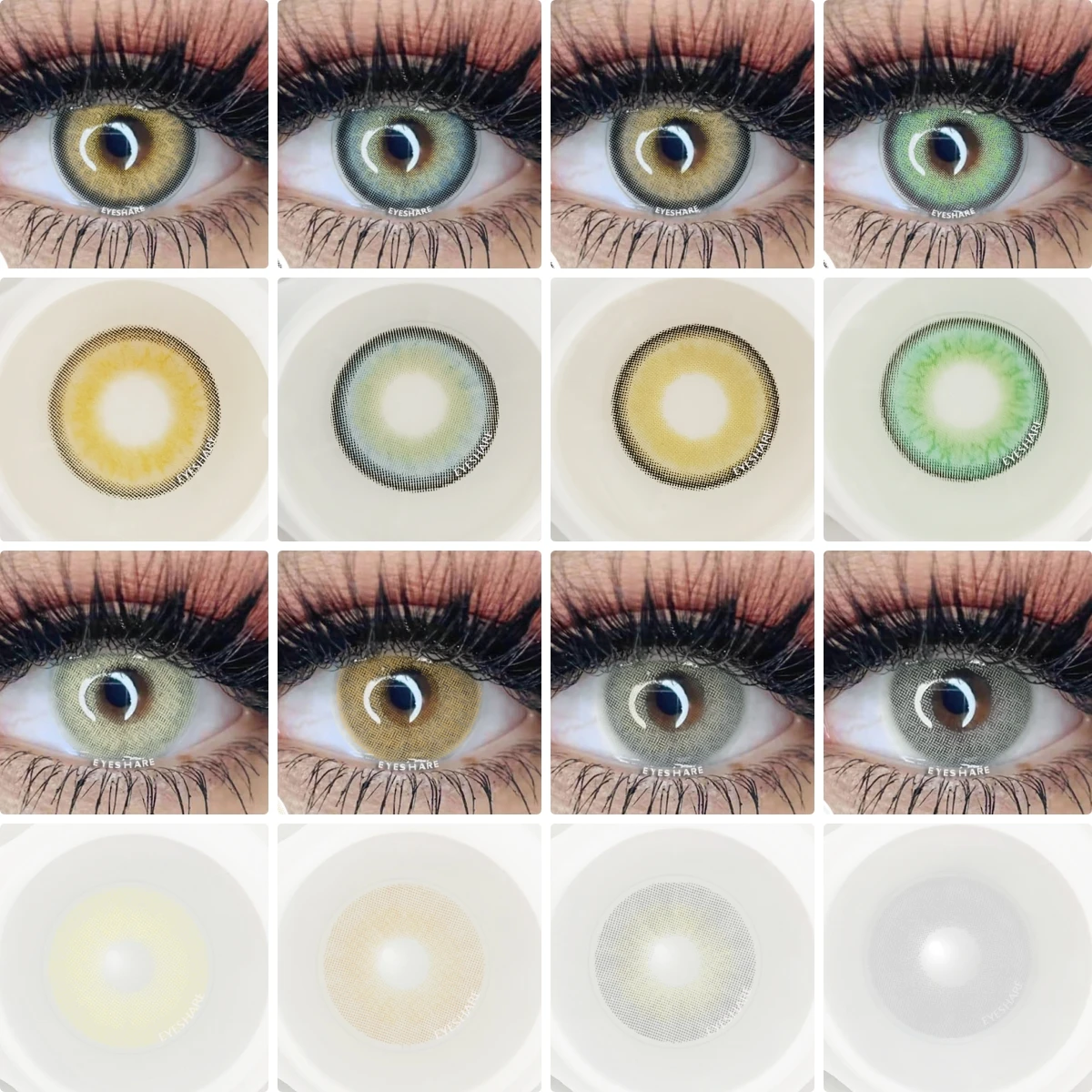 EYESHARE Color Contact Lenses For Eyes 1pair Yearly Natural Eye Green Color Lens Cosmetic Soft Eye Lenses Beauty Pupils