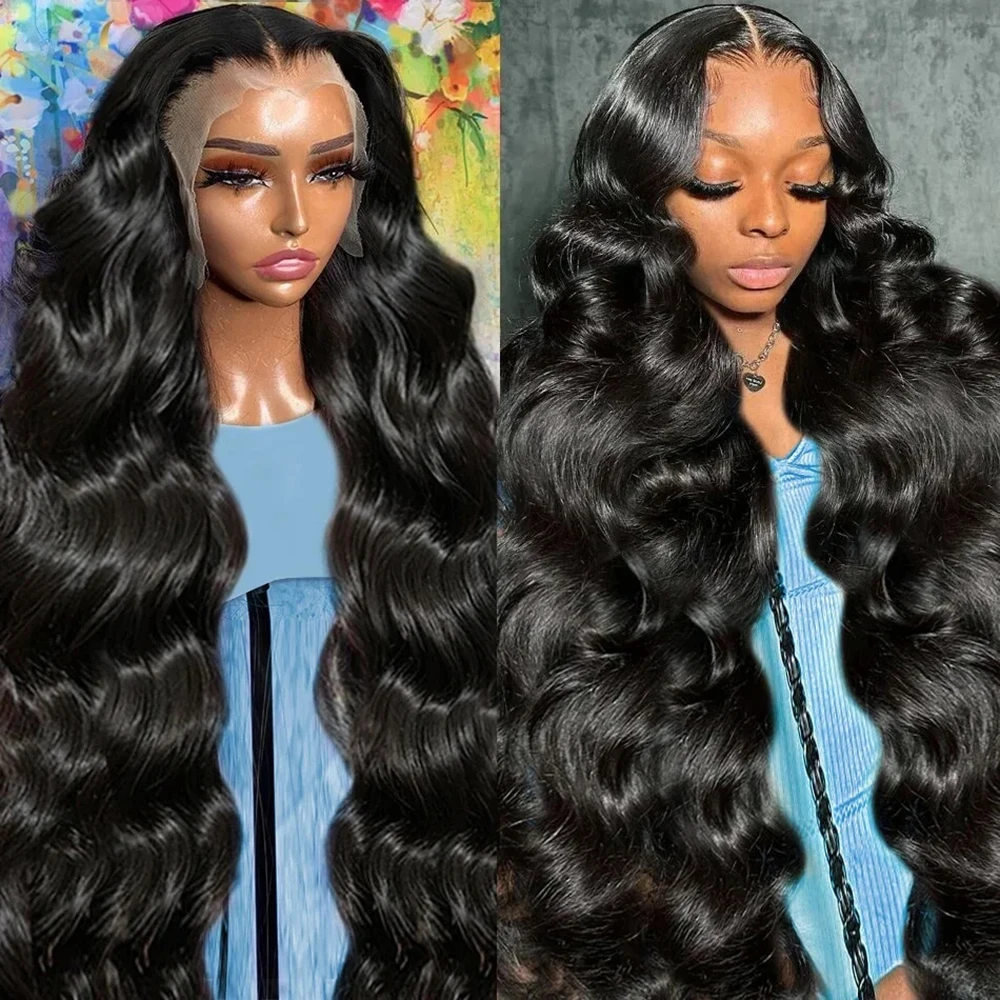 34 36 Inch 360 Lace Front Wig Human Hair Wig Body Wave Lace Front Wig HD Transparent Lace Frontal Wigs For Black Women