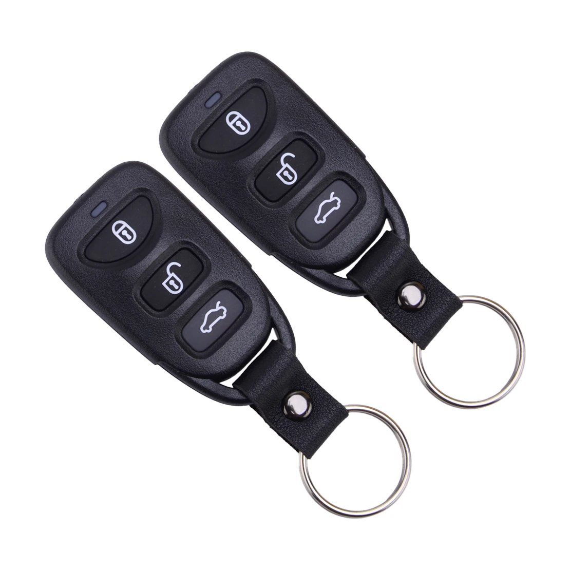 2pcs 3 Button + PANIC Remote Key Fob Shell Case Cover PINHA-T008 Fit For Kia Forte Hyundai Elantra Genesis 4018A-HAT008