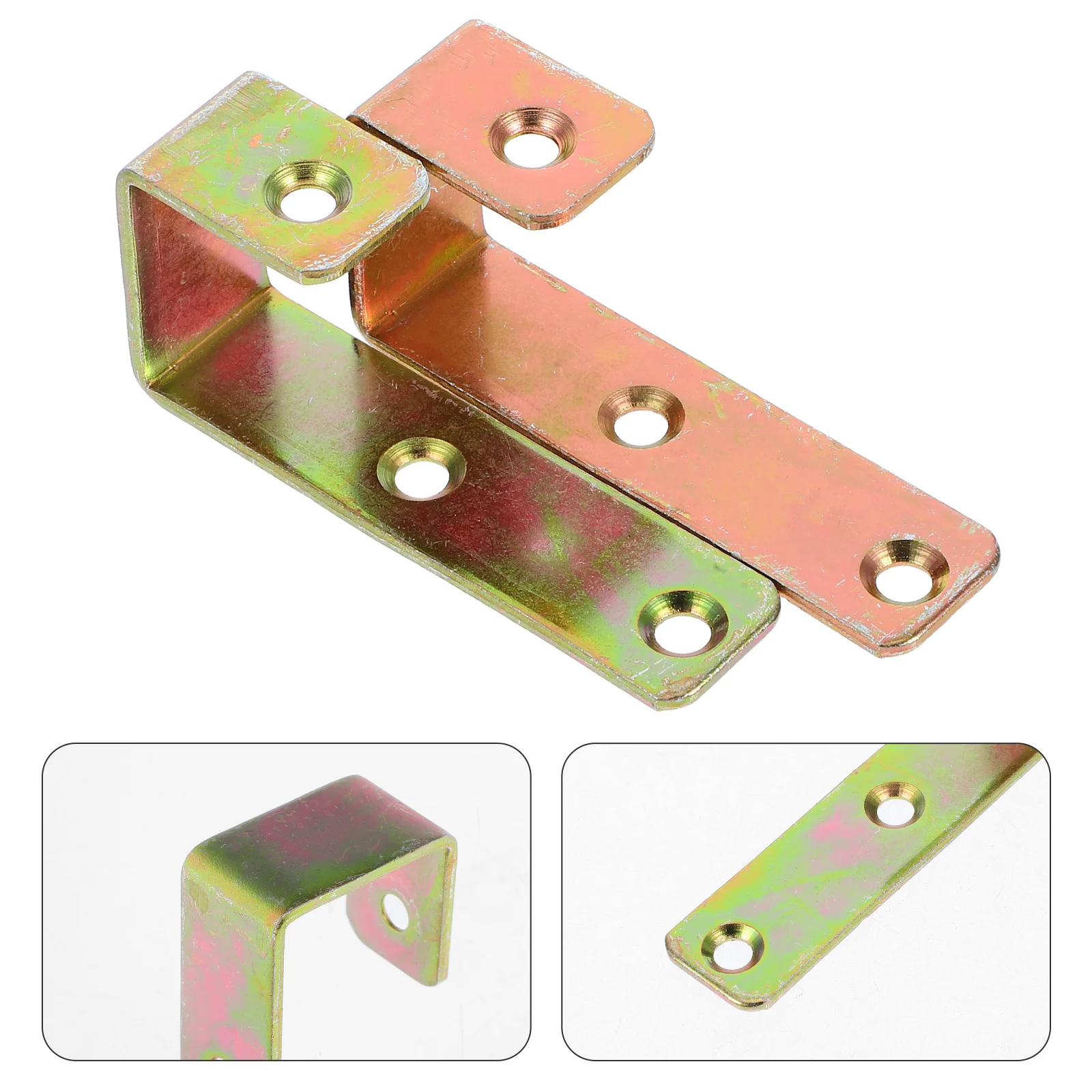 

2pcs Bunk Heavy Duty Bed Ladder Brackets Loft Bed Accessories Safety Hooks For Furniture Replacement Hardware Ladder Hooks