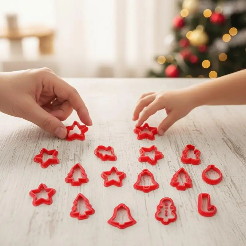 Polymer Clay Earring Cutter 1Set Multiple Shape Clay Tools DIY Jewelry Making Mold for Cookie Biscuit Crafting