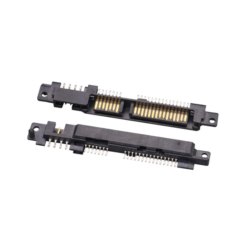 1-10 pcs New DIY SATA Interface Socket SSD Solid State Drive Socket 4P+7P+15P 26Pin Male Connector Hard Disk Socket