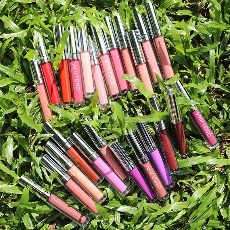 Private Label Matte Liquid Lipstick Waterproof Custom Logo Vegan Lipsticks 24 hours Long Lasting Cosmtics Whoelsale Business