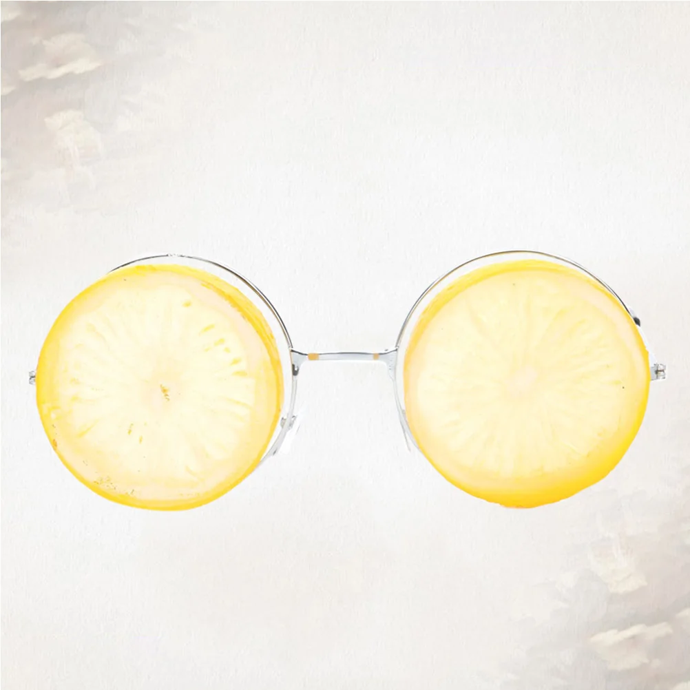 

Funny Glasses For Masquerade Party Lightweight Lemon Eyeglasses Dance Party Makeup Props Hawaii Beach Gather Yellow