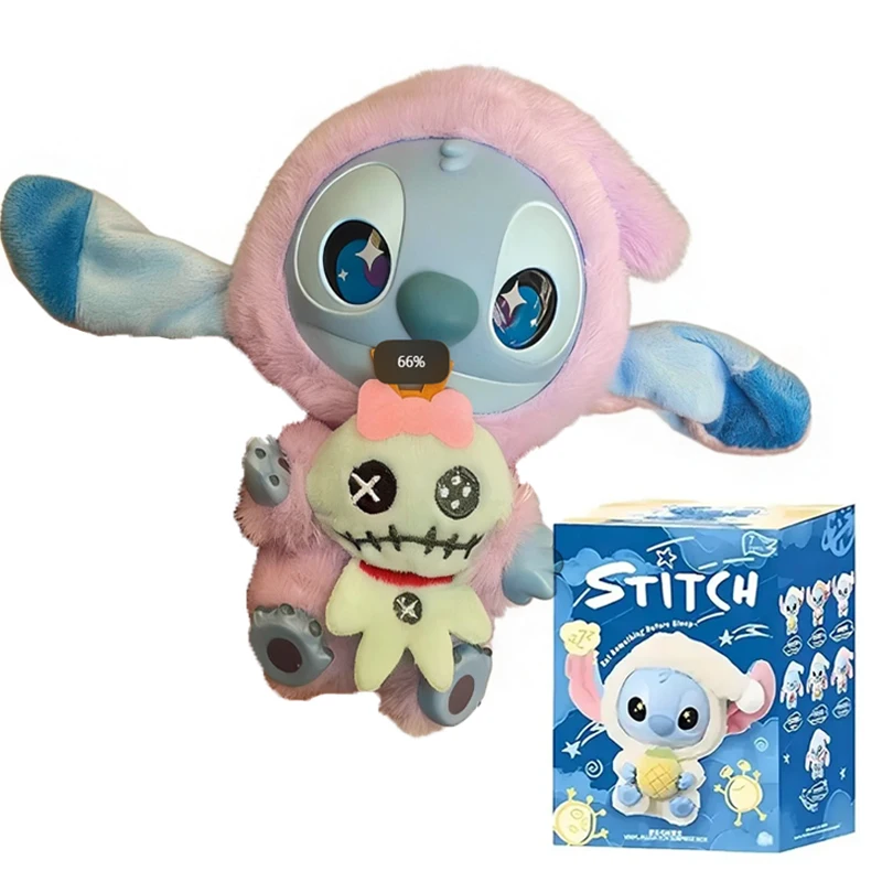 Disney Stitch Eat Something Before Sleep Serie Vinyl Plüschtier Überraschungsbox Modell Blind Box Sammlung Schlüsselanhänger Einzelbox**