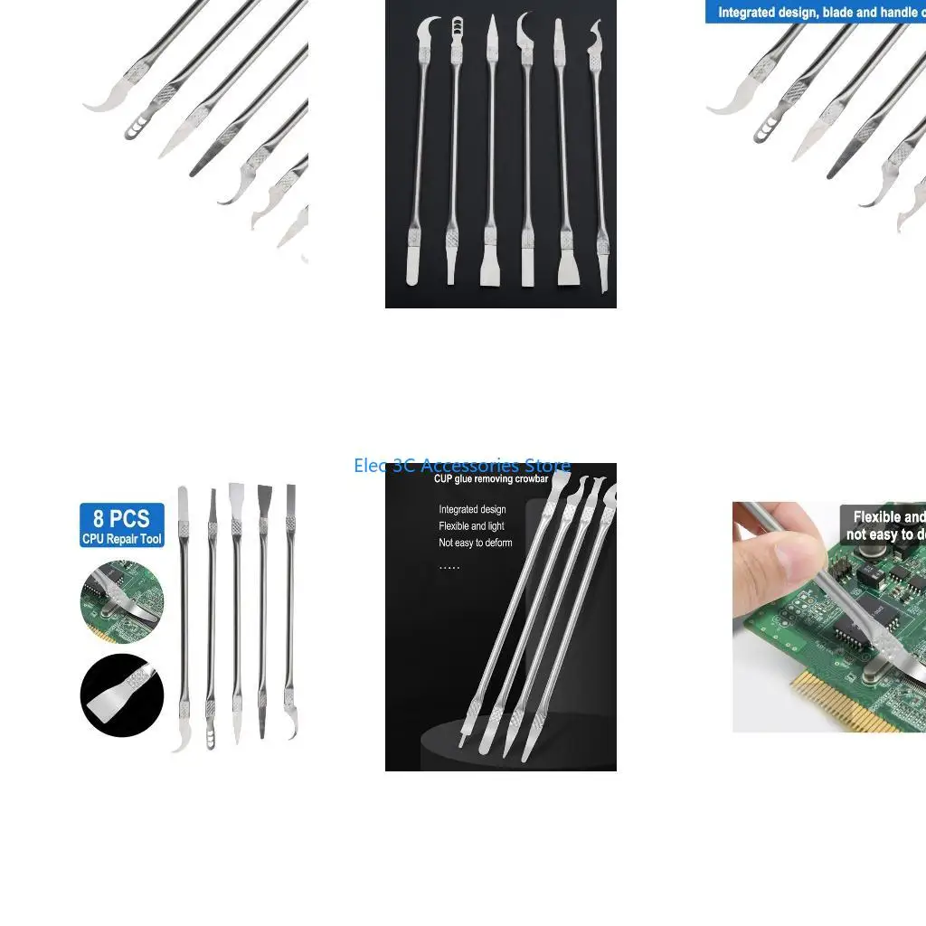 Y51A 8Pcs Langlebige Computer Reparatur Tools Pry Öffnung Werkzeug Metall Öffnung Hebeln