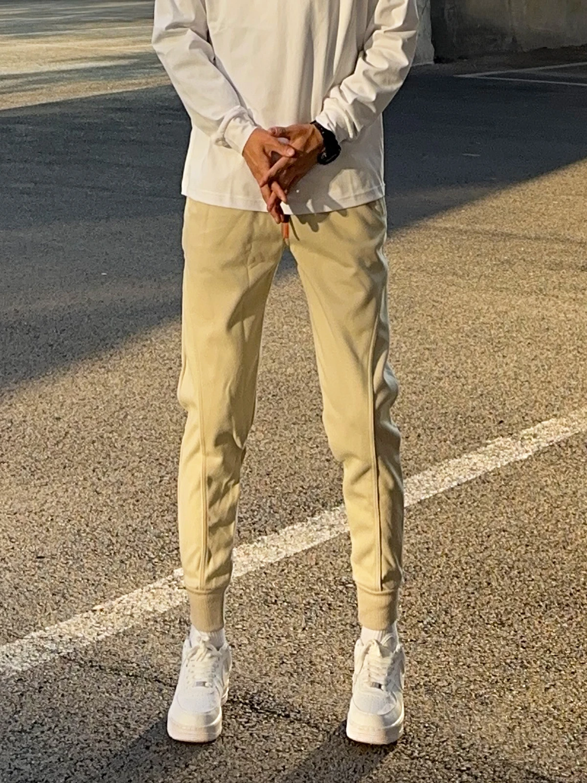 

UNCLEBLUE Large Size Sports Fitn Training Men's Long Pants Casual Loose Fit Cotton Polyester Blend Spring Autumn Wear