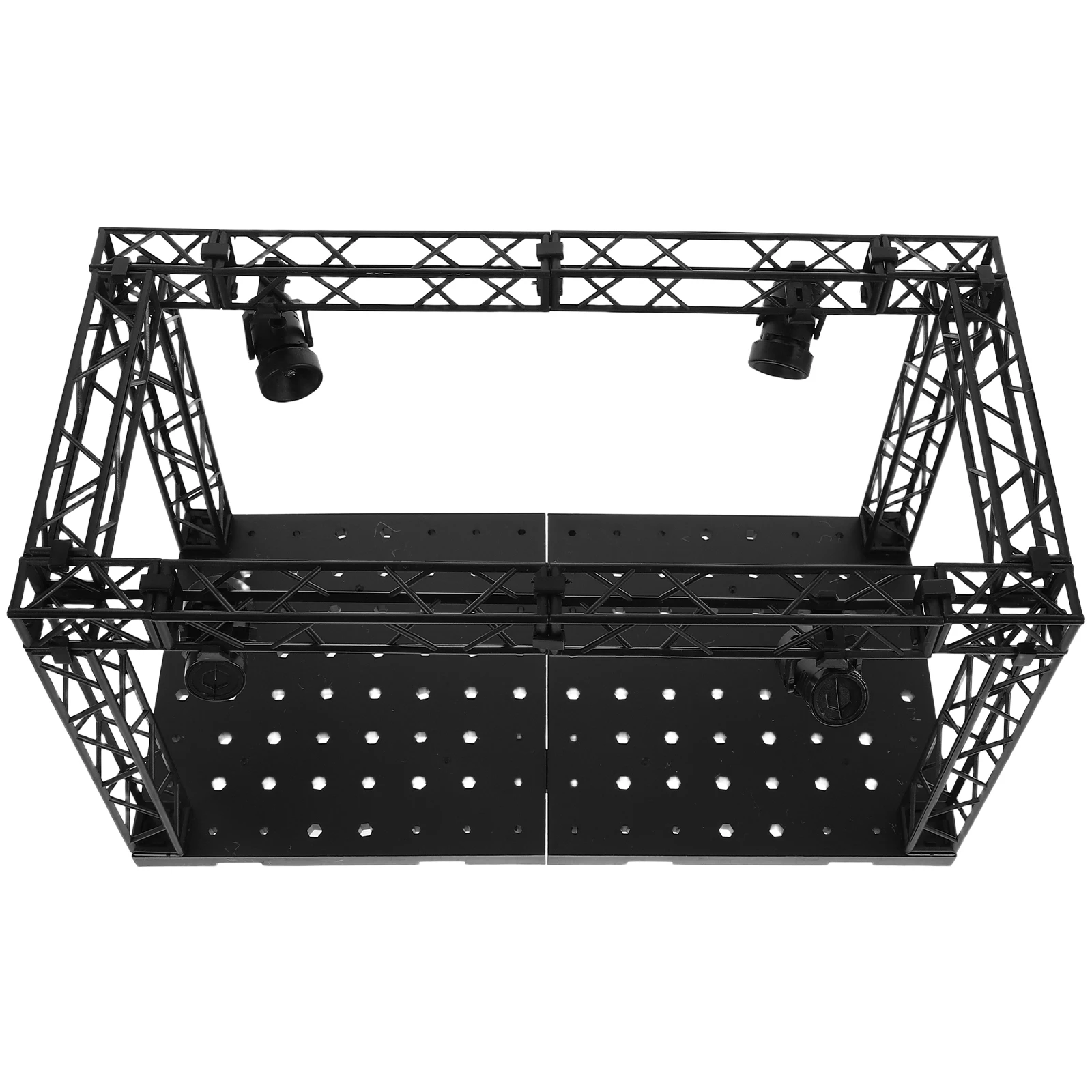 

Led Lit Display Case 7-Color Projection Showcase Cabinet For Models Crafts Storage Desktop Organizer Office Living Room