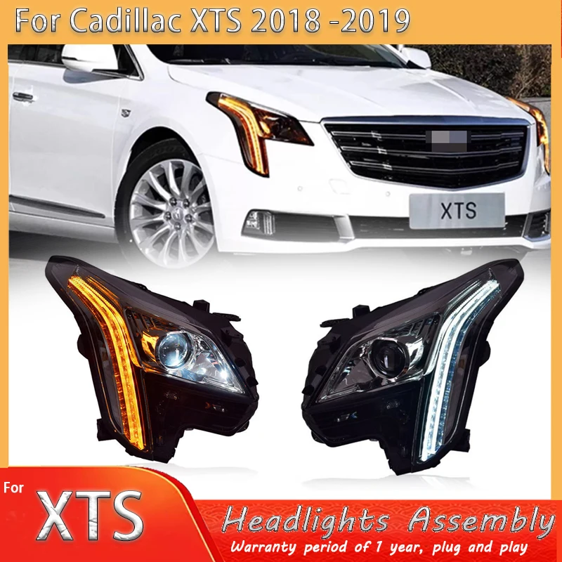

Car Lights For Cadillac XTS Headlights 2018-2019 2020 XTS LED Projetor Headlamp Daytime Running Light Automotive Accessories