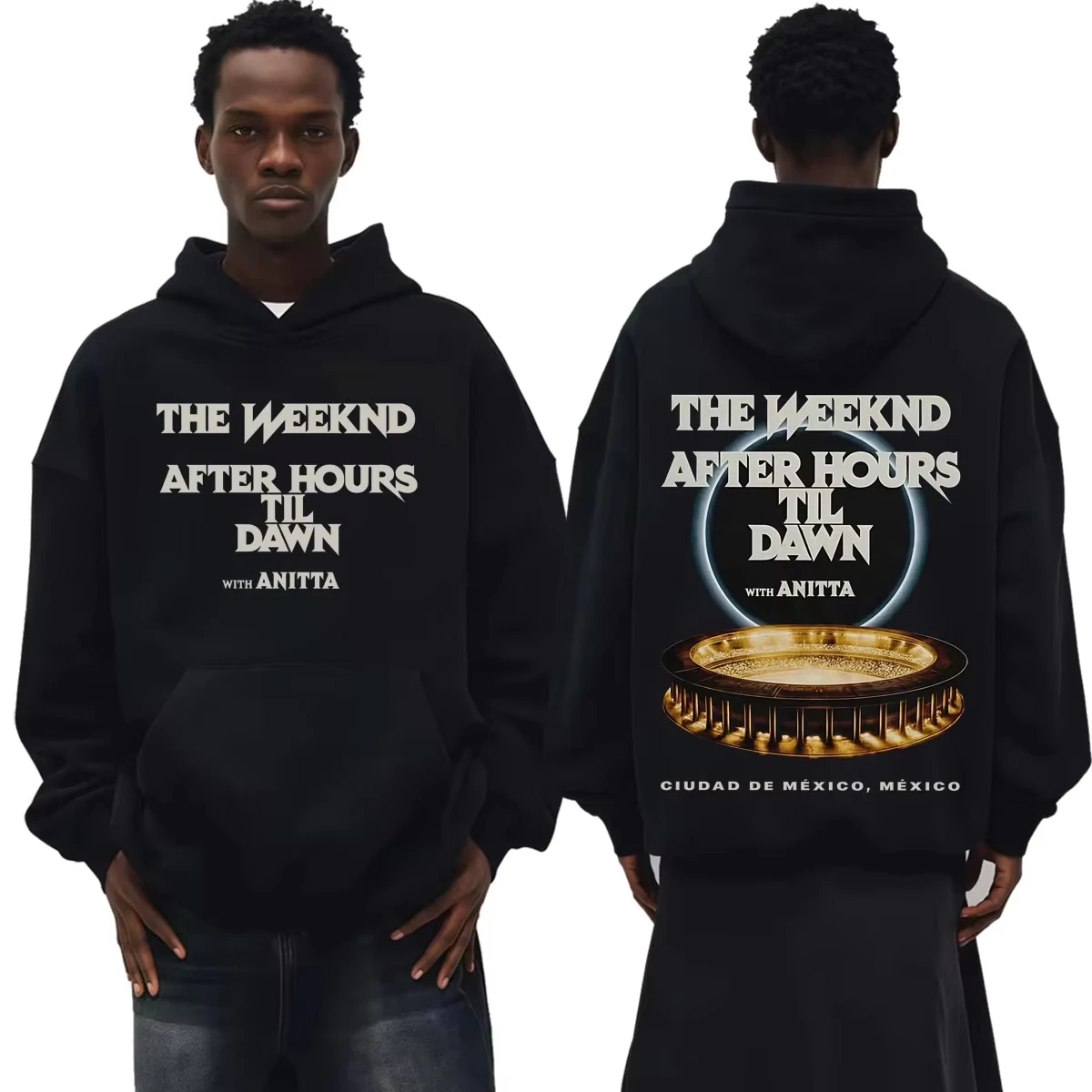 The Weeknd After Hours Til Dawn 2026 Tour Sweatshirts Men Women Retro Gothic High Street Hoodie Autumn/Winter Long Sleeve Hooded