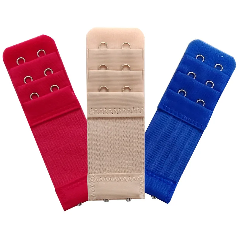 

Three Rows of Two Buttons Bra Extender for Women's Elastic Bra Extension Strap Hook Clip Expander Adjustable Buckle Intimates