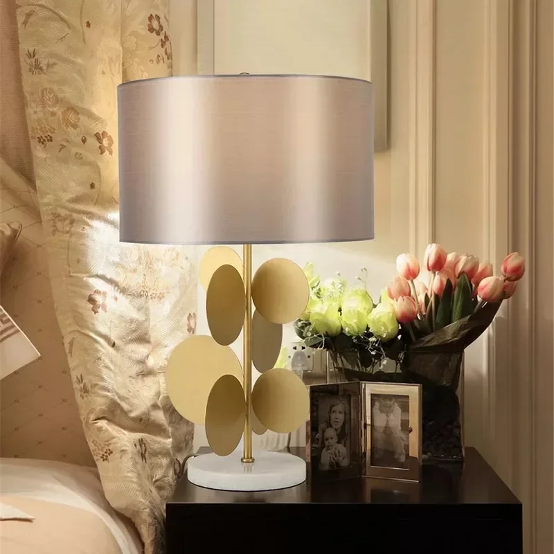 

American simple iron lamp classic model room designer living room villa hotel study decoration lamp