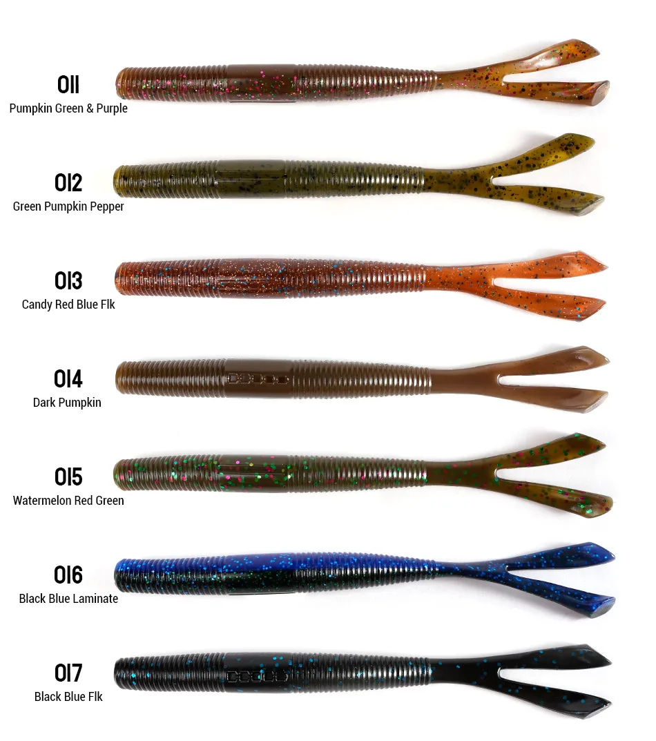 DYY Gabel Schwanz Stick Wurm Weichen Köder 15,5 cm 6 "8,4g Senko Silikon Bass Hecht Swimbait Künstliche Angeln weicher Köder – Detail 5