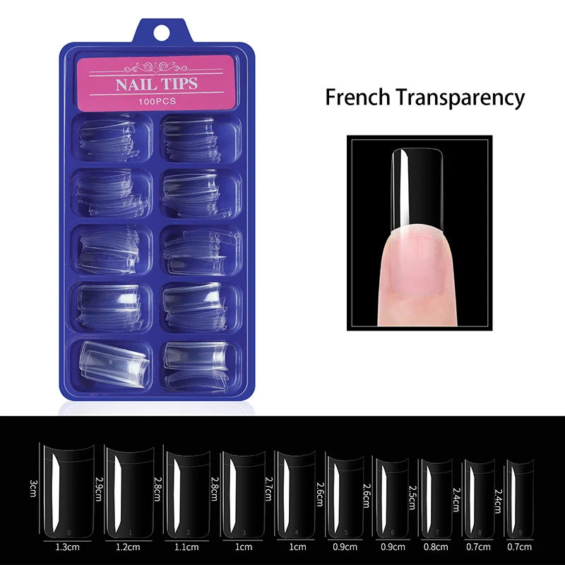 100 Pcs Coffin Shaped Ballerina Nails Acrylic Nails Coffin Shaped Nail Fake Nails  Tips