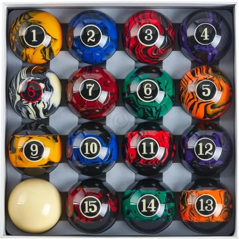 

y Balls Pool Table Accessories 2-1/4" Regulation Size 16 Pool Balls Billiard Set