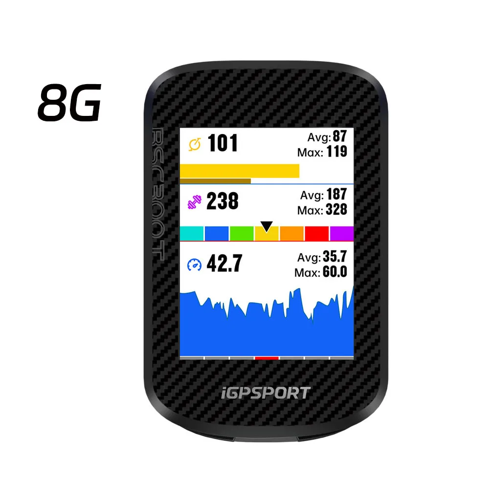 Ordinateur de vélo tactile iGPSPORT BSC300T 8G avec carte mondiale couleur, ordinateur de cyclisme sans fil, compatible vélo électrique