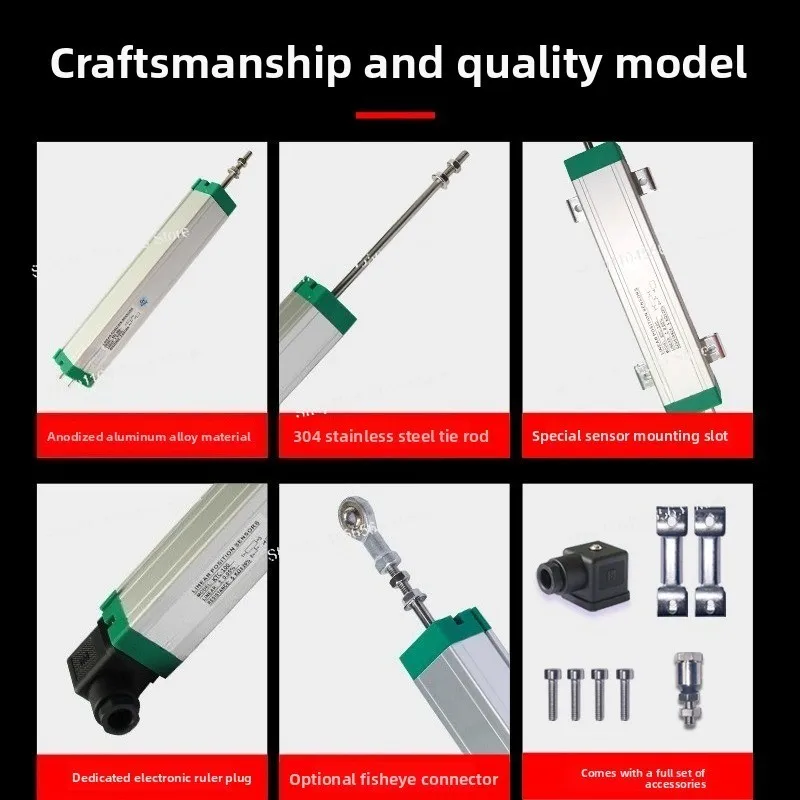 Electronic ruler pull rod type linear displacement transducer high precision KTC meter resistance ruler universal type