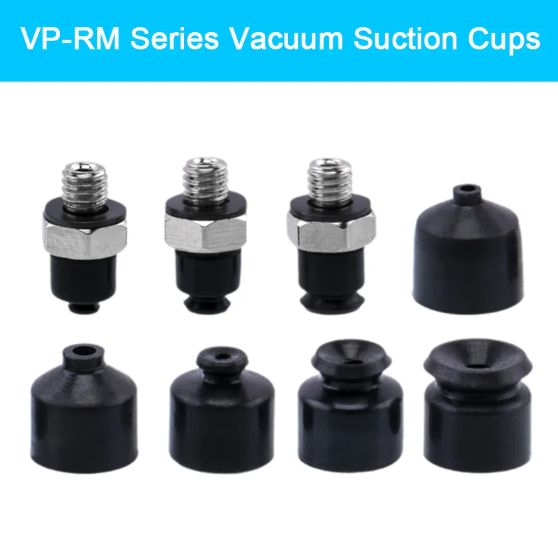 5pcs/pack VP-RM Series Vacuum Suction Cups High-Power Micro Vacuum Suction Cup with Nozzle VP1/1.5/2/3/4RM-A3