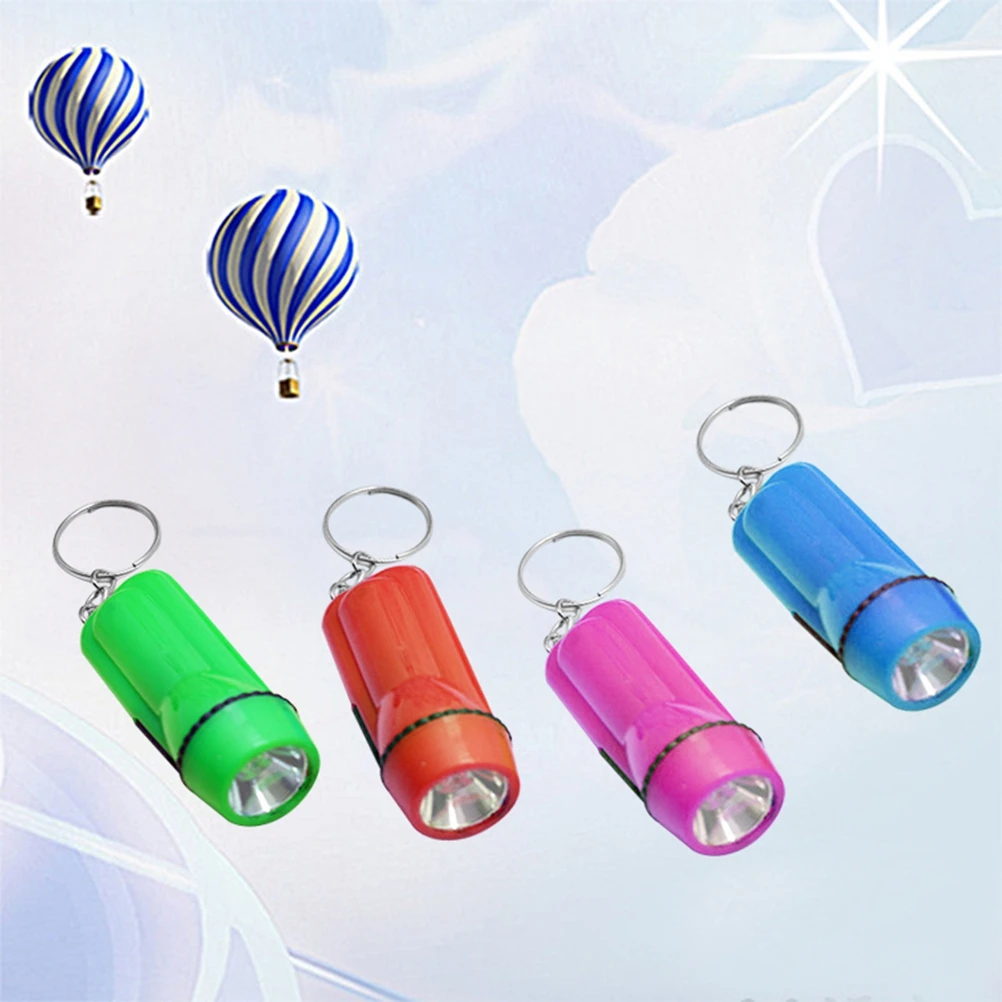 

24PCS LED Powerful Light Torch Mini Plastic Flashlight Bright Light Torch for Indoors Outdoors(Random)