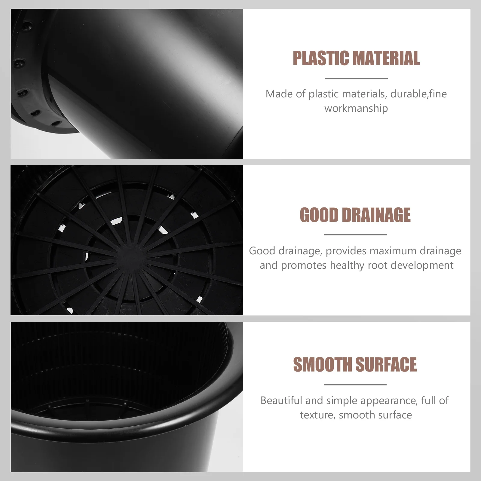 

1Set Plastic Double Layers Flower Planter Multipurpose Durable Garden Pot Orchid Propagation Home Balcony Decoration Tool