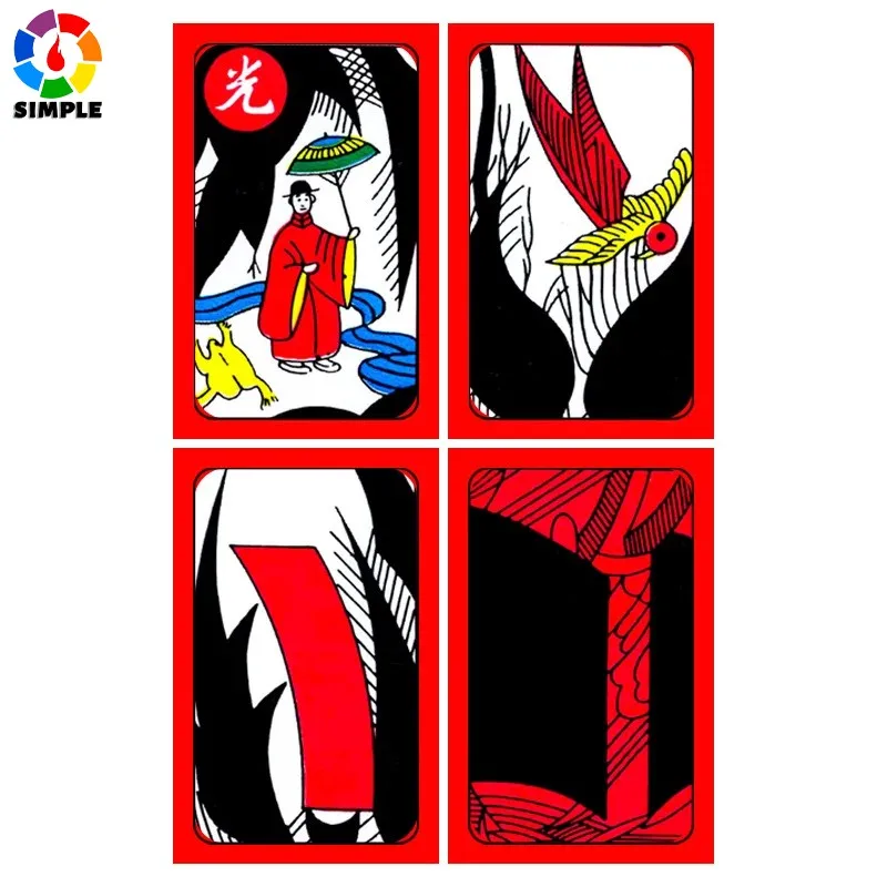 

Korean Japanese PVC Waterproof Mahjong Gostop Go Stop Board Game Cards Popular Family Party Table Game Go-stop Hanafuda Cards