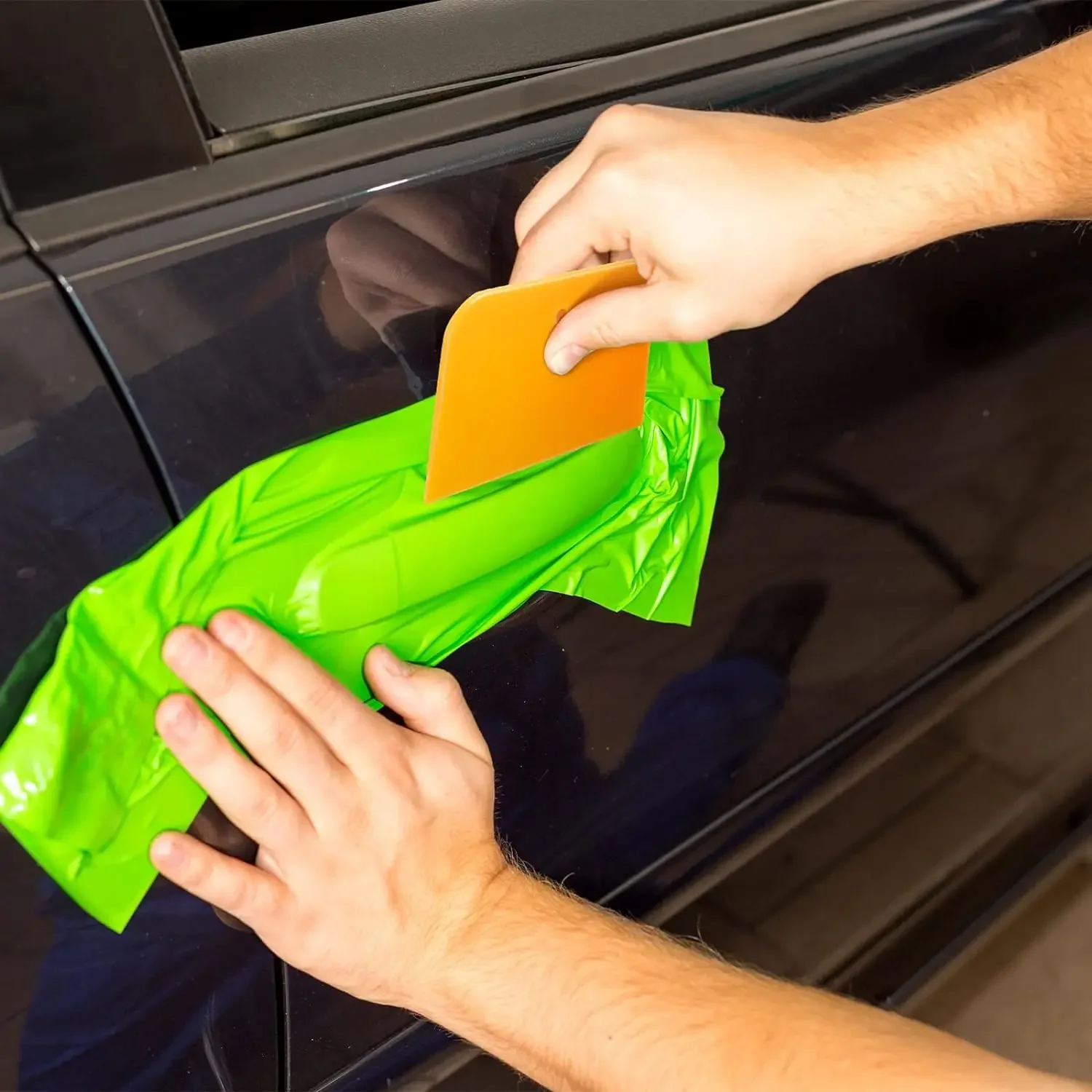 50 Pcs 4 Inch Body Filler Spreaders Auto Reusable Plastic Paint Scraper for Car Body Automotive Filler, Putty and Paint Tools
