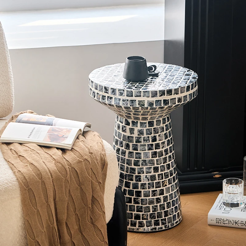 Creative Shell Tea Table,Home Decoration Coffee Table,Luxury Display Stand,Living Room Side Table,Home Storage Desk,Furniture