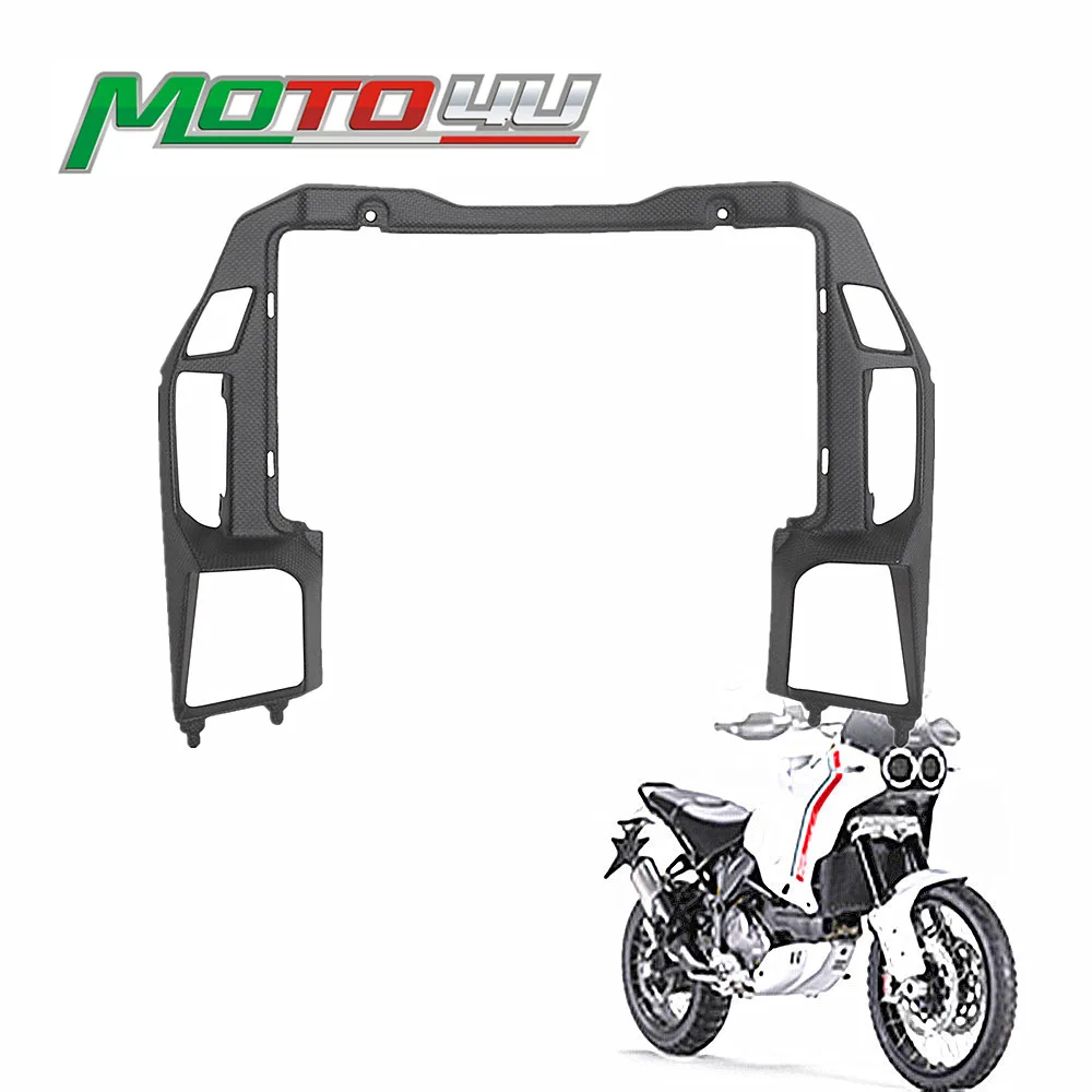 

MOTO4U For Ducati DesertX Desert-X 2022 2023 100% Carbon Fiber Fairing Triangle Bracket Modify Matte Motorcycle modification