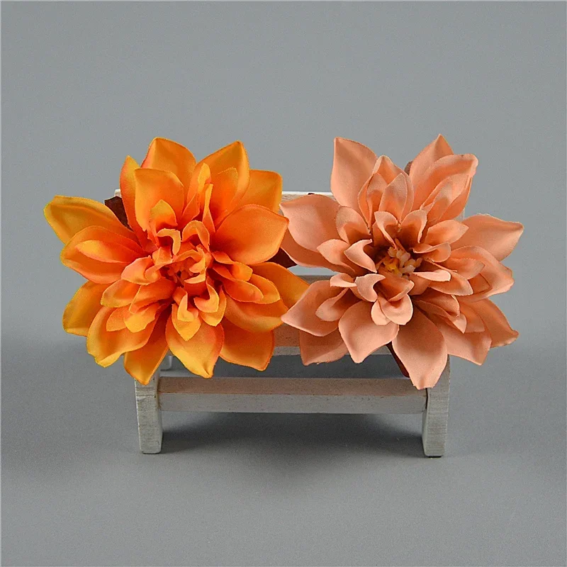 50 Stück 8CM 10 Farben Seiden-Epiphyllum Künstliche Blumenköpfe DIY Brautstrauß Kopfschmuck Blumen Hochzeitsdekoration Requisiten – Detail 2