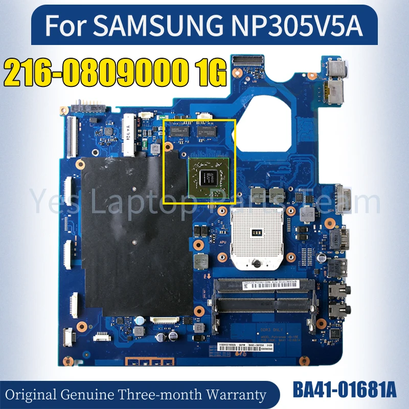 BA41-01681A For SAMSUNG NP305V5A Laptop Mainboard 216-0809000 1G BA92-08673B Notebook Motherboard 100％ Tested