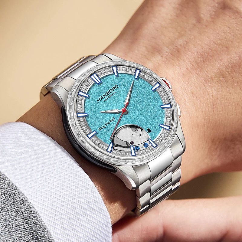 HANBORO Chime Series Modified Movement Men's Personalized Automatic Mechanical Watch