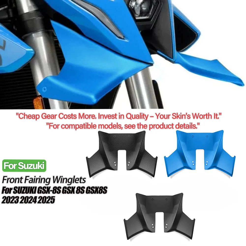 

For Suzuki GSX-8S 2023 2024 2025 Downforce Frontal Spoiler Naked Aerodynamic Winglet Front Headlight Extension GSX8S