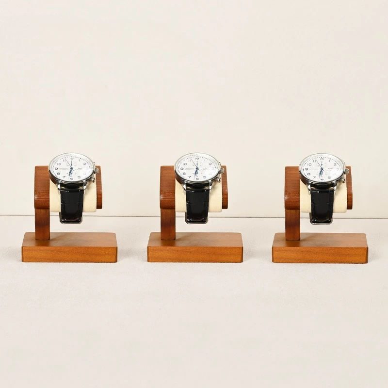 Premium Solid Wood Watch Display Stands, Luxury Counter Showcase for Jewelry Organizer, Watch Exhibition Props Showcase Stands