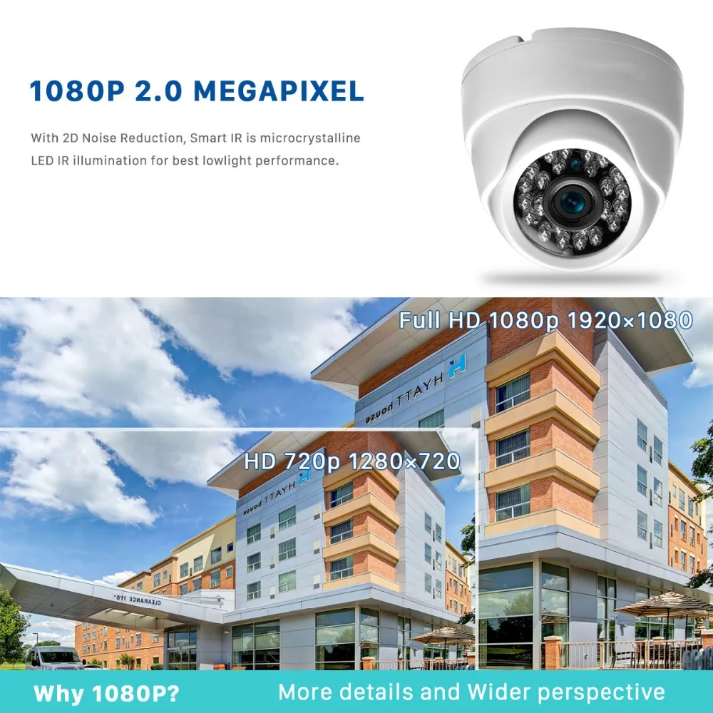 HD Analog/AHD 1200TVL 2MP 4MP 5MP Dome CCTV Kamera Geniş Açılı Gözetim Kameraları Sistemi ile Gece Görüşlü Güvenlik Kameraları