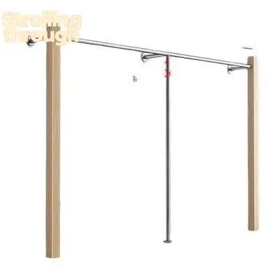 

Стеллаж для демонстрации одежды в магазине от пола до потолка, для женской одежды, с подвесными вешалками, из массива дерева.