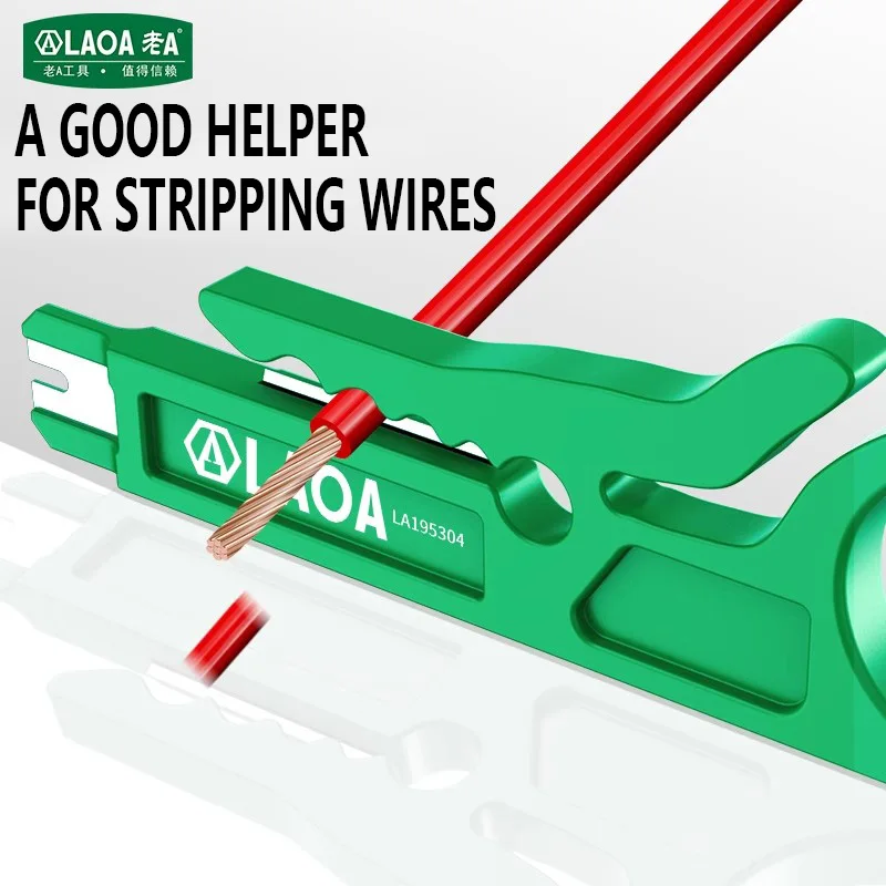LAOA Multi Functional Small Green Knife Wire Stripping Tool Mini Phone Line Network Line Card Wire Motorcycle Repair Tools